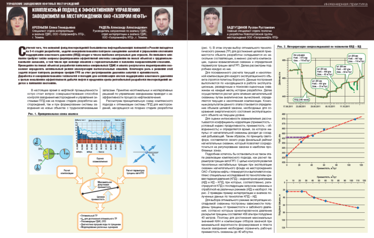 Комплексный подход к эффективному управлению заводнением на месторождениях ПАО «Газпром нефть»