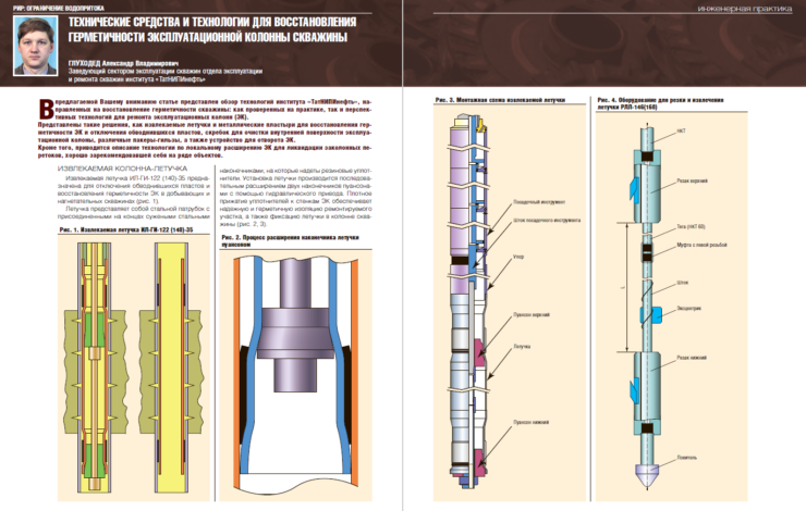 Технические средства и технологии для восстановления герметичности эксплуатационной колонны скважины