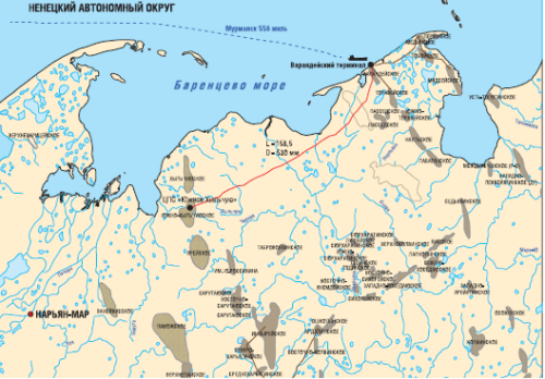 Географическое положение и краткая характеристика Южно-Хыльчуюского нефтегазового месторождения