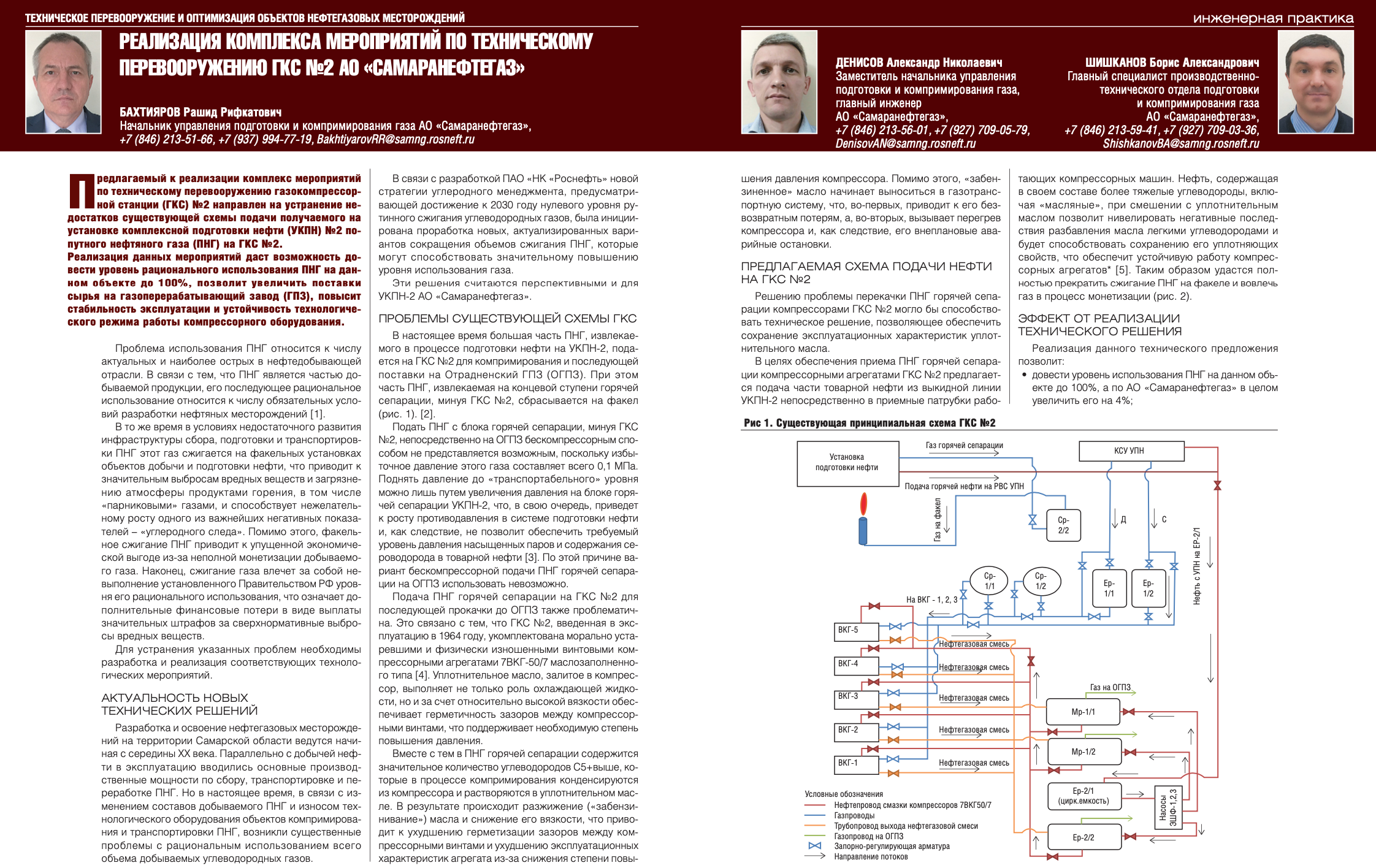 Реализация комплекса мероприятий по техническому перевооружению ГКС No2 АО  «Самаранефтегаз» - Инженерная практика